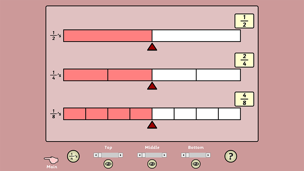 Compare fractions using visual diagrams and fraction models